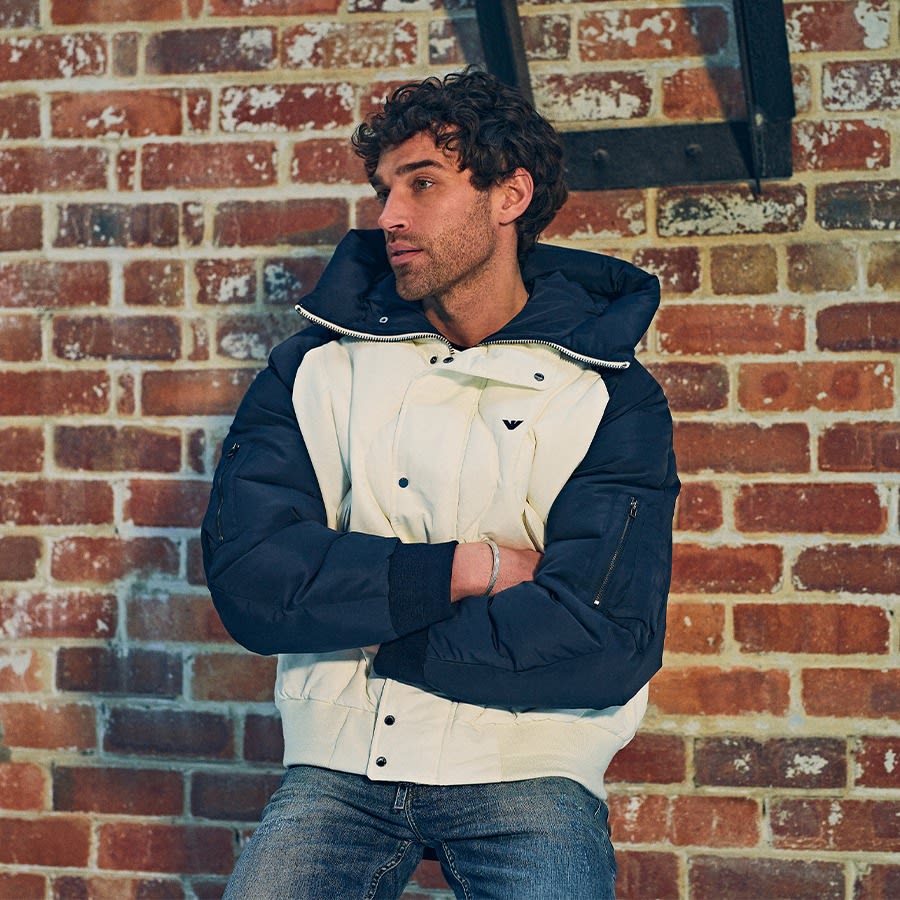 Armani padded jacket discount